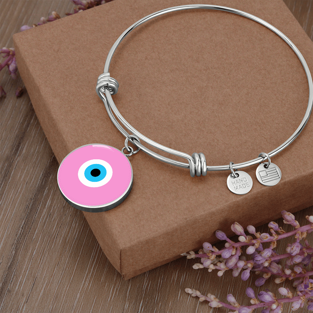Evil Eye Bracelet | Soft Pink | Free Shipping