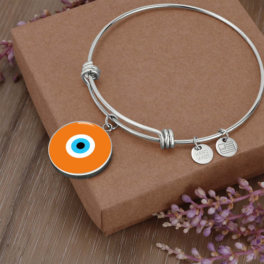 Evil Eye Bracelet | Orange | Free Shipping