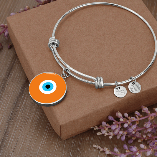 Evil Eye Bracelet | Orange | Free Shipping