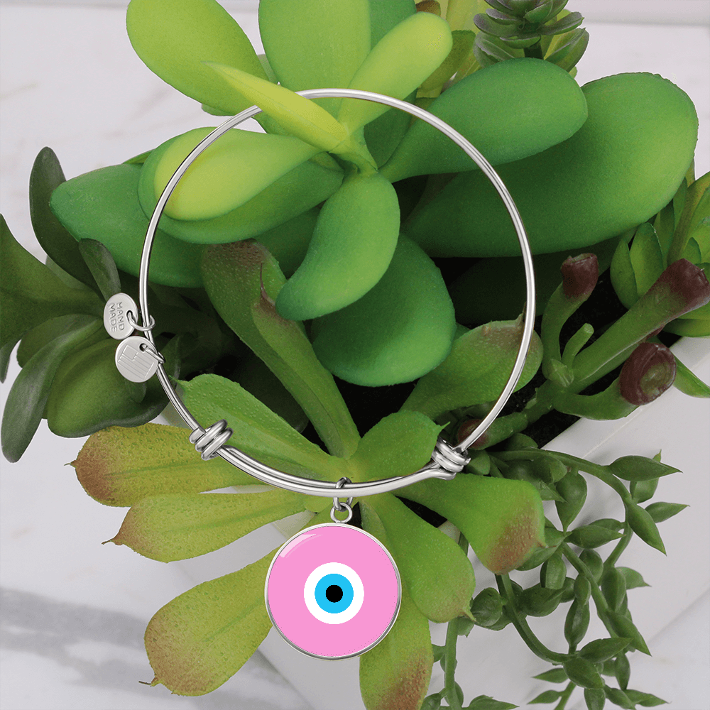 Evil Eye Bracelet | Soft Pink | Free Shipping