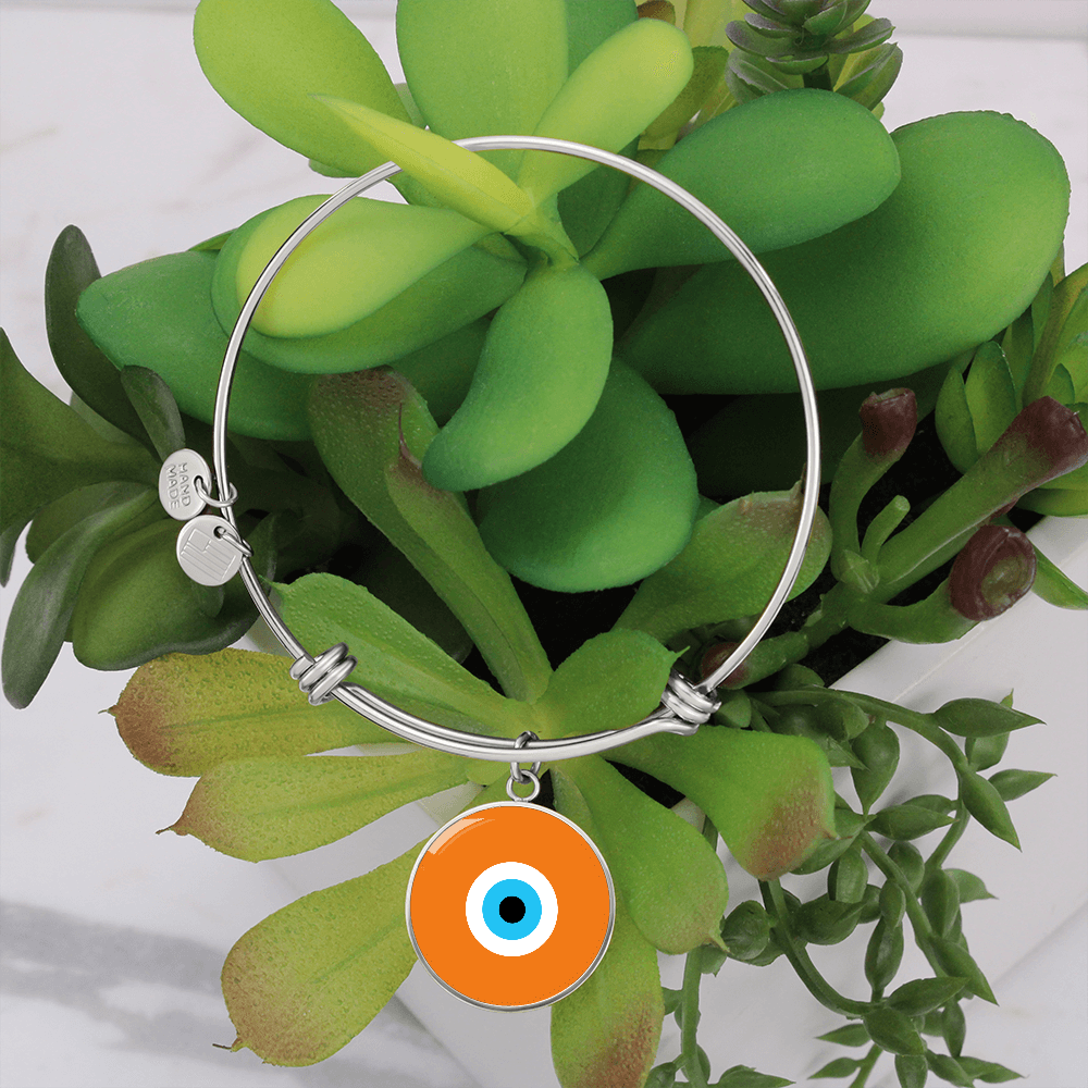 Evil Eye Bracelet | Orange | Free Shipping