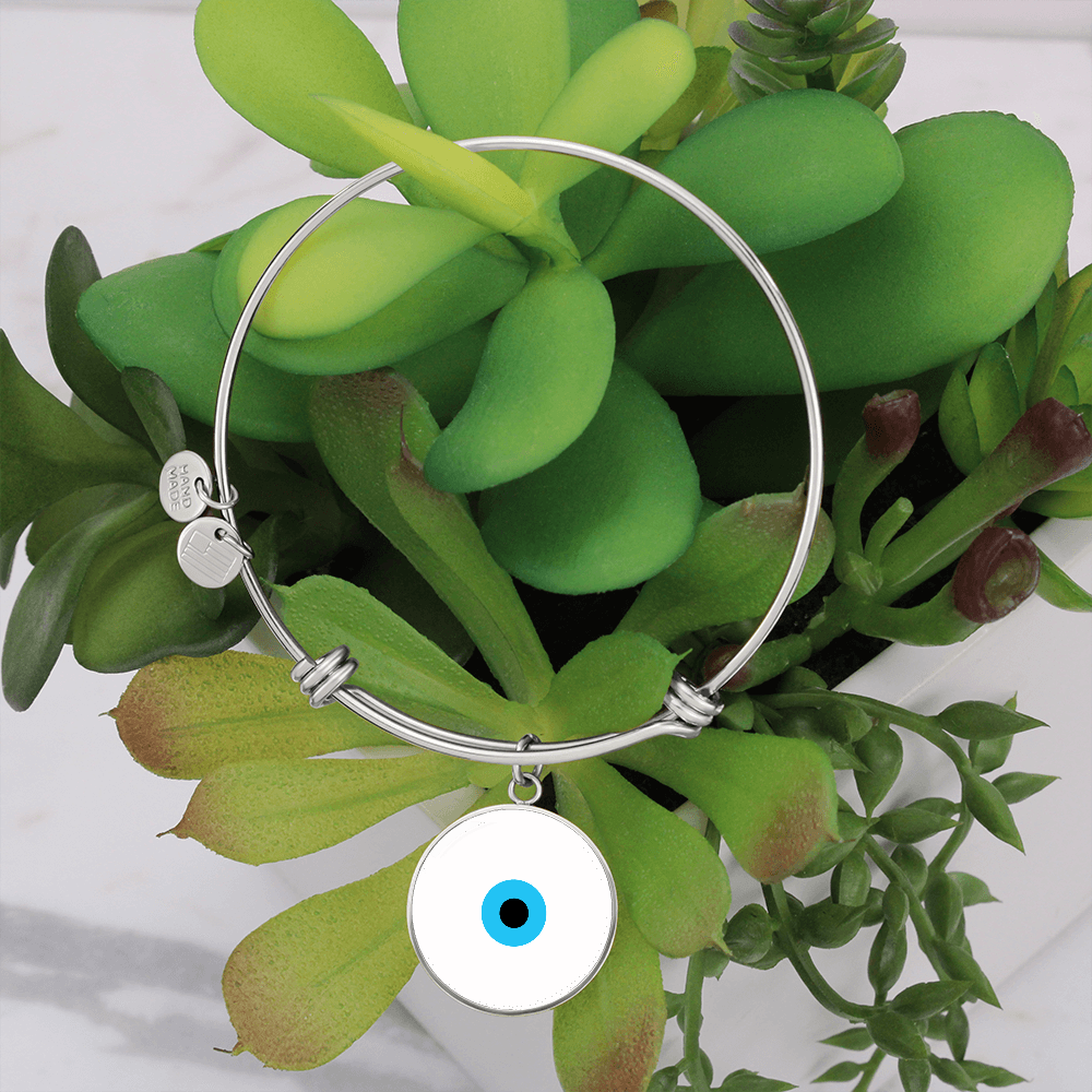 Evil Eye Bracelet | White | Free Shipping