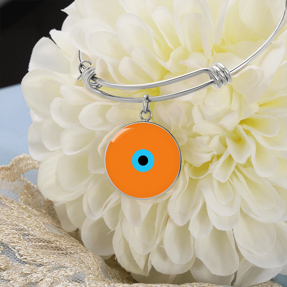 Evil Eye Bracelet | Orange Amulet |  Signature Design | Free Shipping