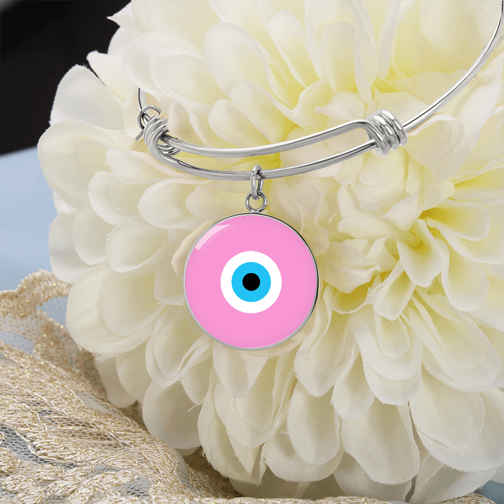 Evil Eye Bracelet | Soft Pink | Free Shipping