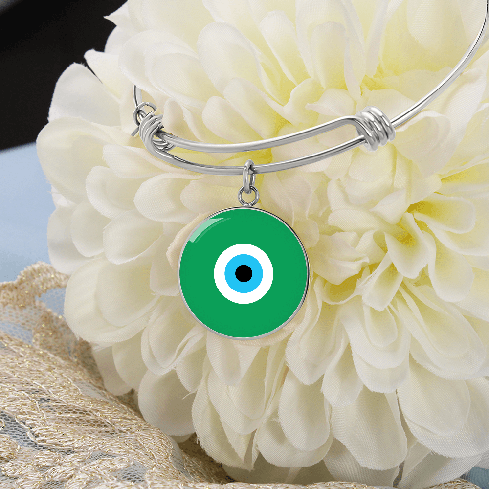 Evil Eye Bracelet | Green | Free Shipping