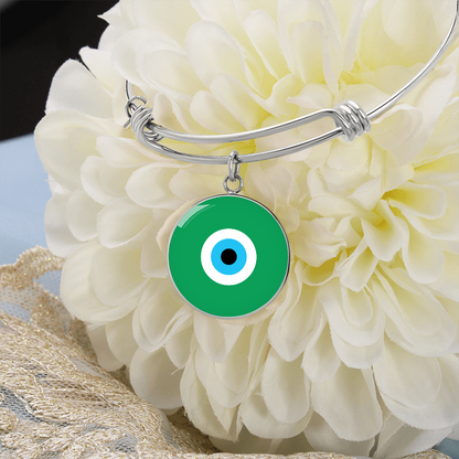 Evil Eye Bracelet | Green | Free Shipping