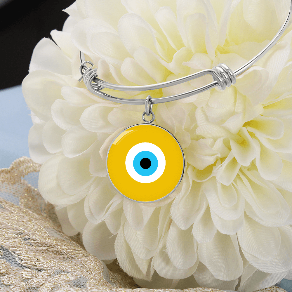 Evil Eye Bracelet | Gold Amulet |  Signature Design | Free Shipping