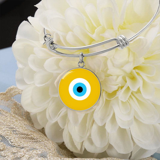 Evil Eye Bracelet | Gold Amulet |  Signature Design | Free Shipping