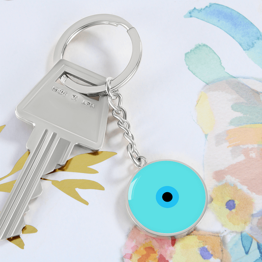 Evil Eye Keychain | Turquoise Amulet |  Signature Design | Free Shipping
