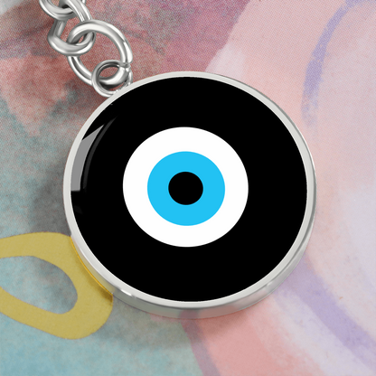 Evil Eye Keychain | Black Amulet | Free Shipping