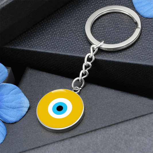 Evil Eye Keychain | Gold Amulet |  Signature Design | Free Shipping