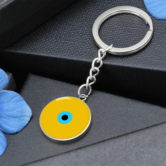 Evil Eye Keychain | Gold Amulet |  Signature Design | Free Shipping