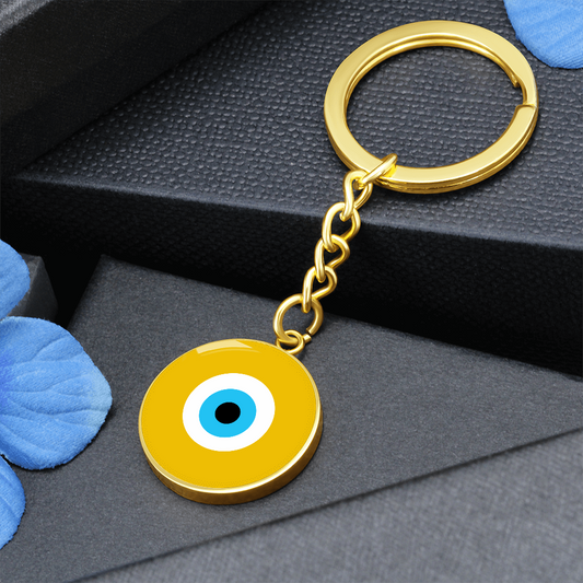 Evil Eye Keychain | Gold Amulet |  Signature Design | Free Shipping