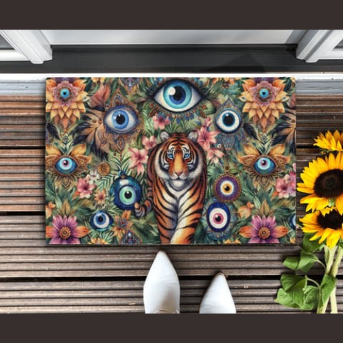 Evil Eye Rubber Doormats | Evil Eye Gifts | Ships from USA