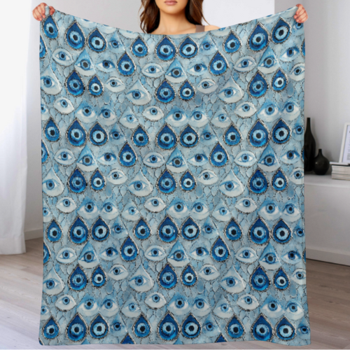 Evil Eye Blanket, Evil Eye Gifts, Energy Protection, Ships from USA