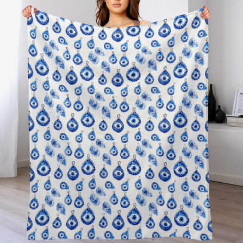 Evil Eye Blanket, Evil Eye Gifts, Energy Protection, Ships from USA