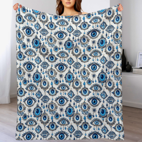 Evil Eye Blanket, Evil Eye Gifts, Energy Protection, Ships from USA