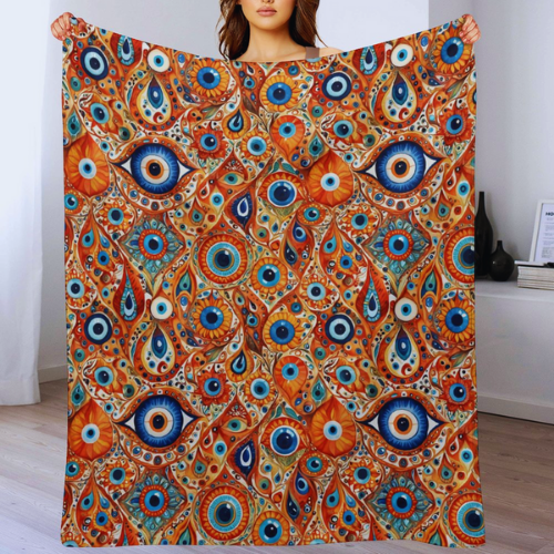 Evil Eye Blanket, Evil Eye Gifts, Energy Protection, Ships from USA