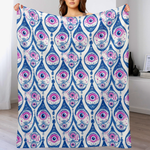 Evil Eye Blanket, Evil Eye Gifts, Energy Protection, Ships from USA