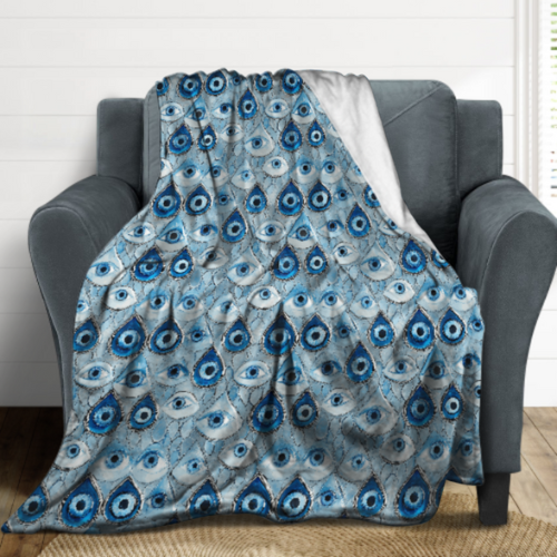 Evil Eye Blanket, Evil Eye Gifts, Energy Protection, Ships from USA