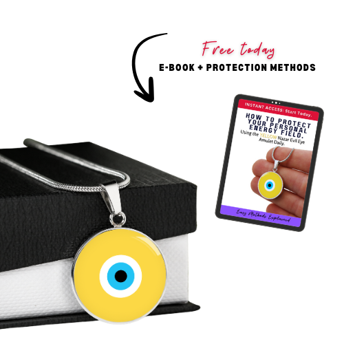 Evil Eye Necklace | Black | Free Shipping