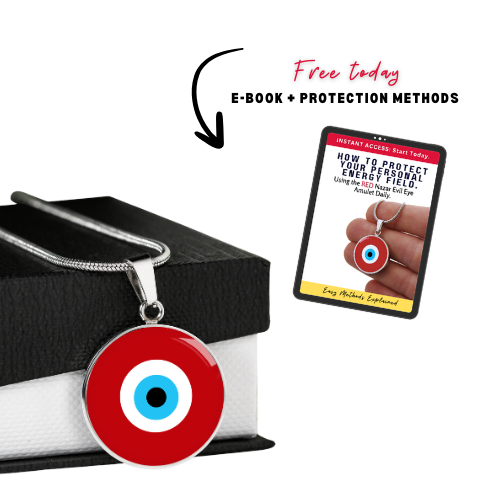 Evil Eye Necklace | Red | Free Shipping